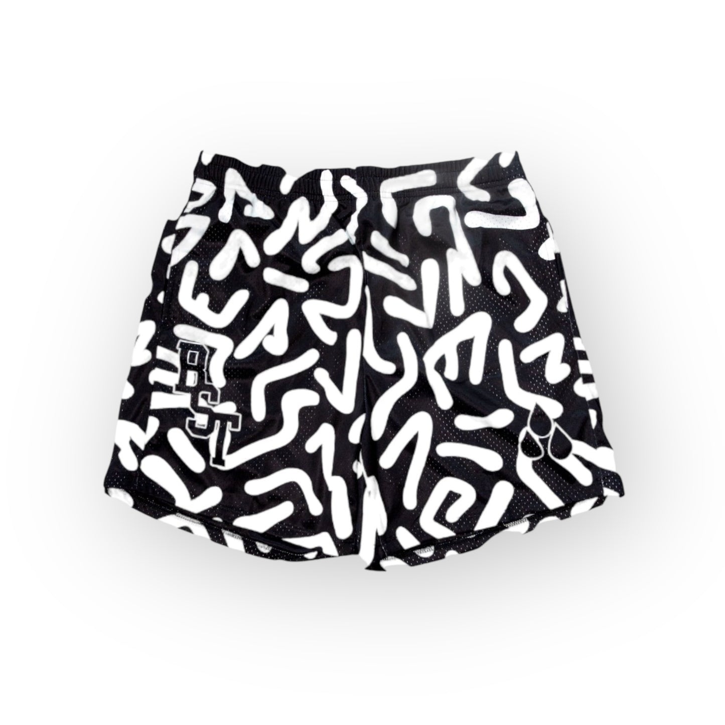 Graffiti mesh shorts