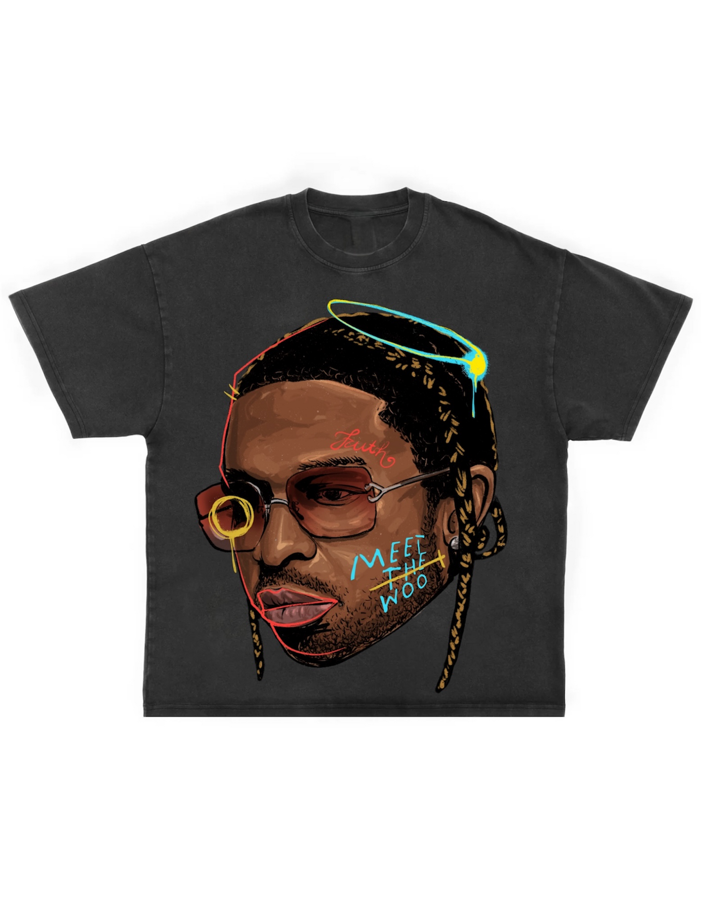 Pop Smoke Face Art T-Shirt