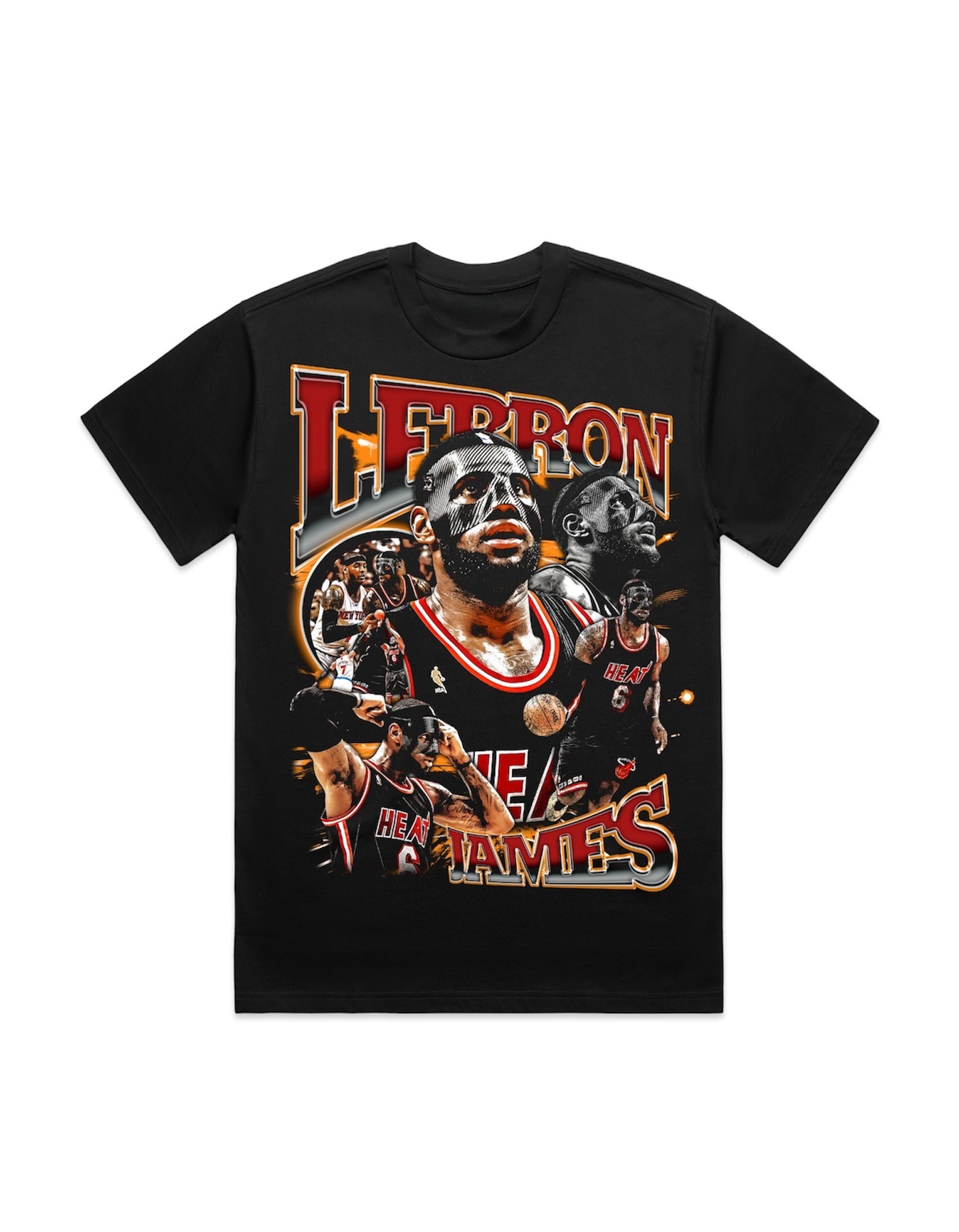 LeBron James with black mask